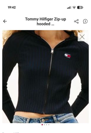 Tommy Hilfiger zip up hooded cardigan 