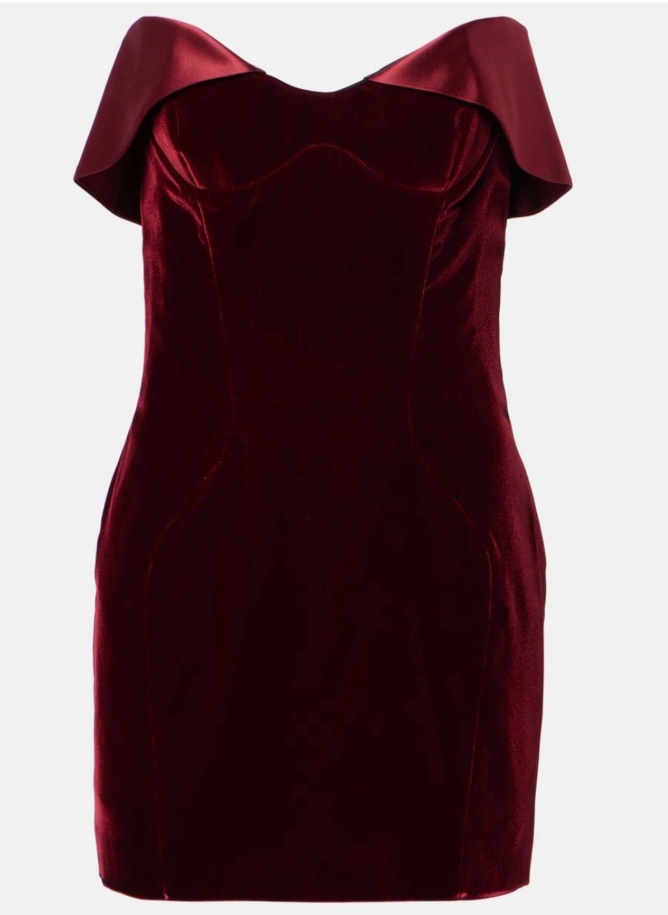 Mugler Kleider: Samtkleid, bordeauxrot, M.Perfect condition – Neu (gemäss Beschreibung) aus Bern von ana_nv7p