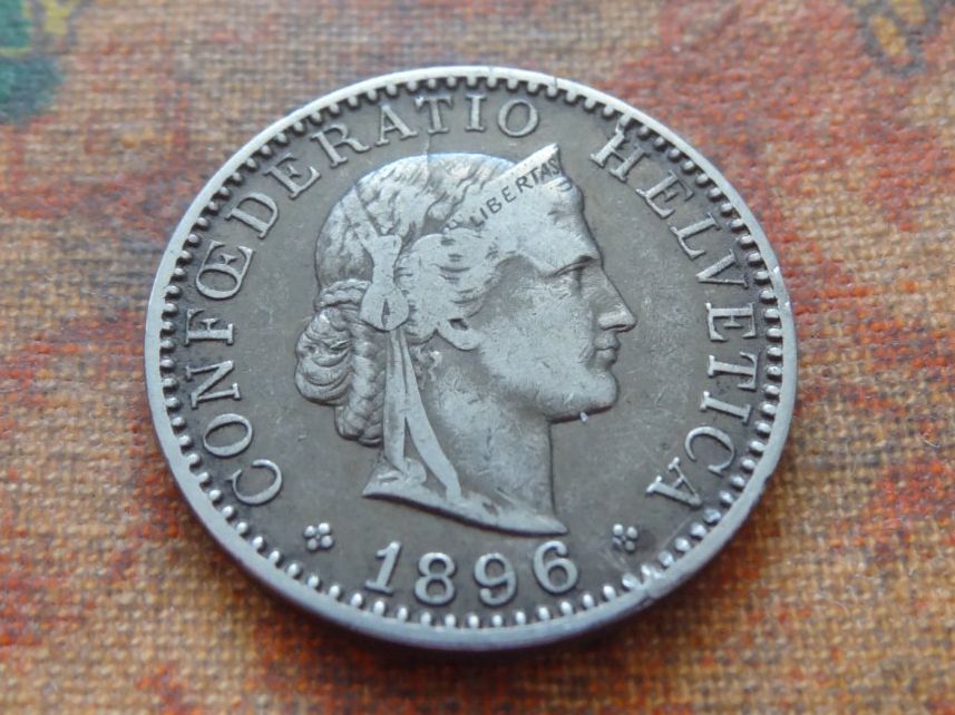 Tutti le monete: 20 Rp. 1896  (B) – Usato da Romanel-sur-Lausanne venduto da Swift13