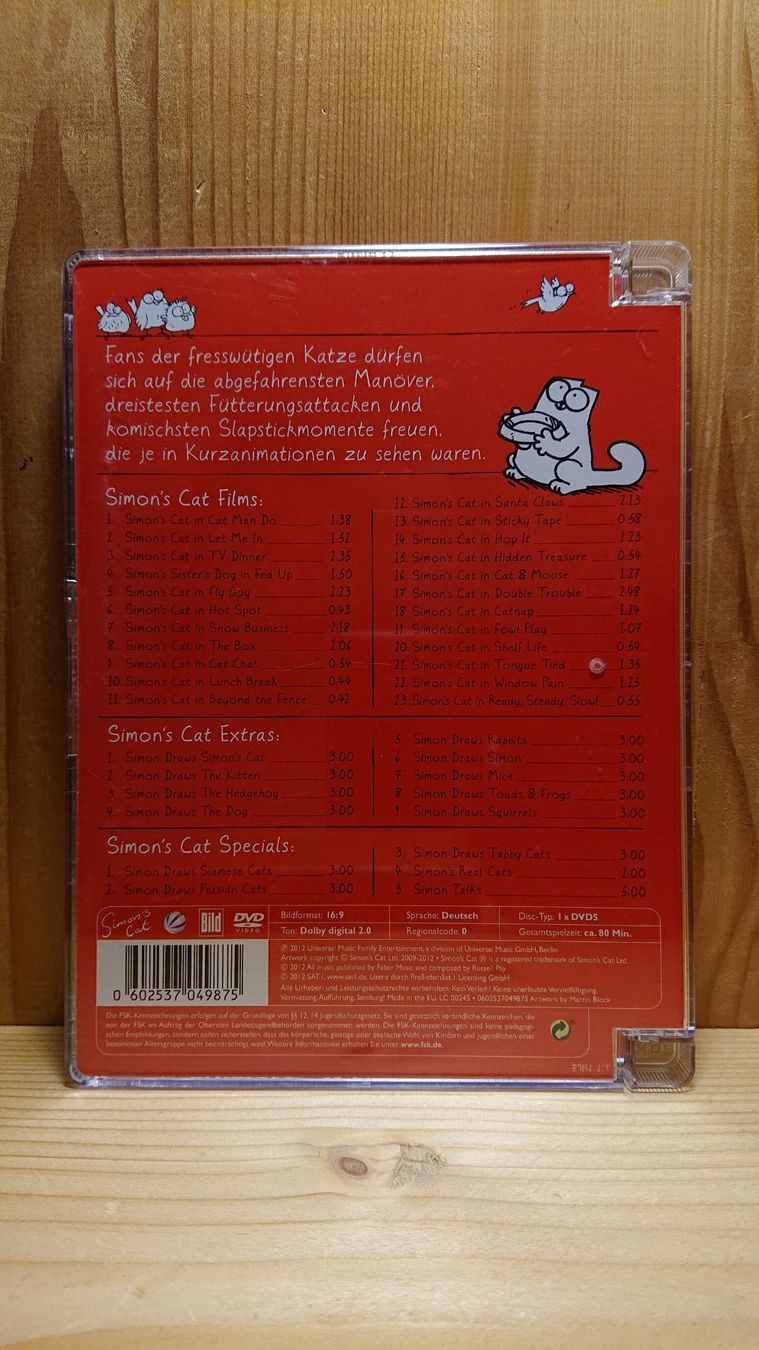 Tutti i DVDs: Das Beste von SIMON'S CAT auf DVD Juwelcase – Usato da Wilderswil venduto da Exebub 1