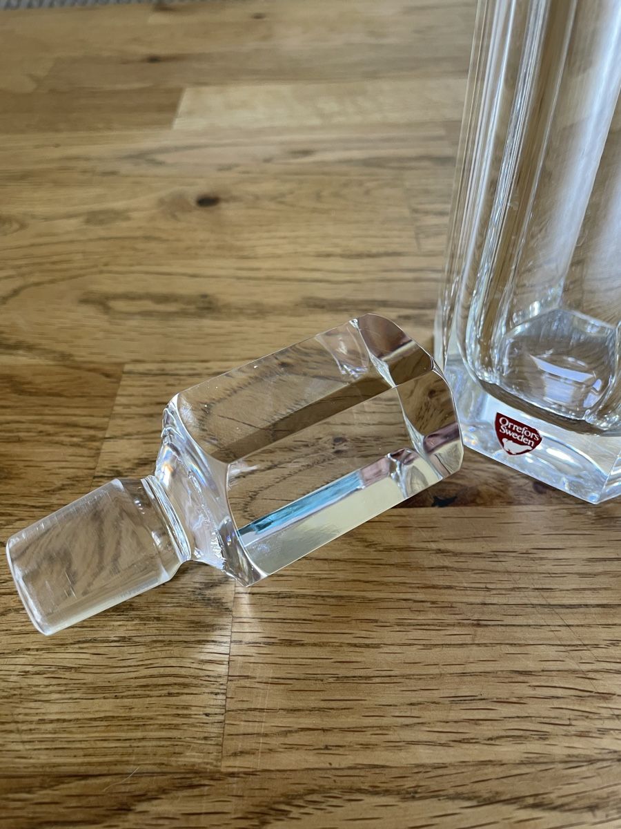 Caraffe: Schwere Kristall Karaffe Orrefors Sweden – Usato da Flawil venduto da Naphtali 5