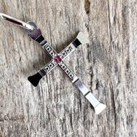 Cross Pendant Kreuz Anhänger Silver Silber 800 vintage