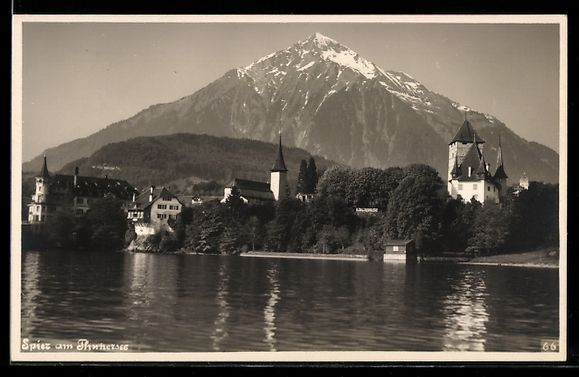 Cartes postales: AK Spiez, Teilansicht mit Niesen – D'occasion à Berlin par bartko-reher