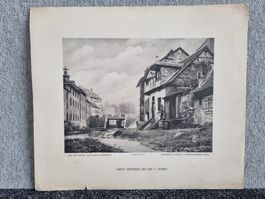 Druck Fotografie "Loh-Steges" Basel 1886 (Staatsarchiv)
