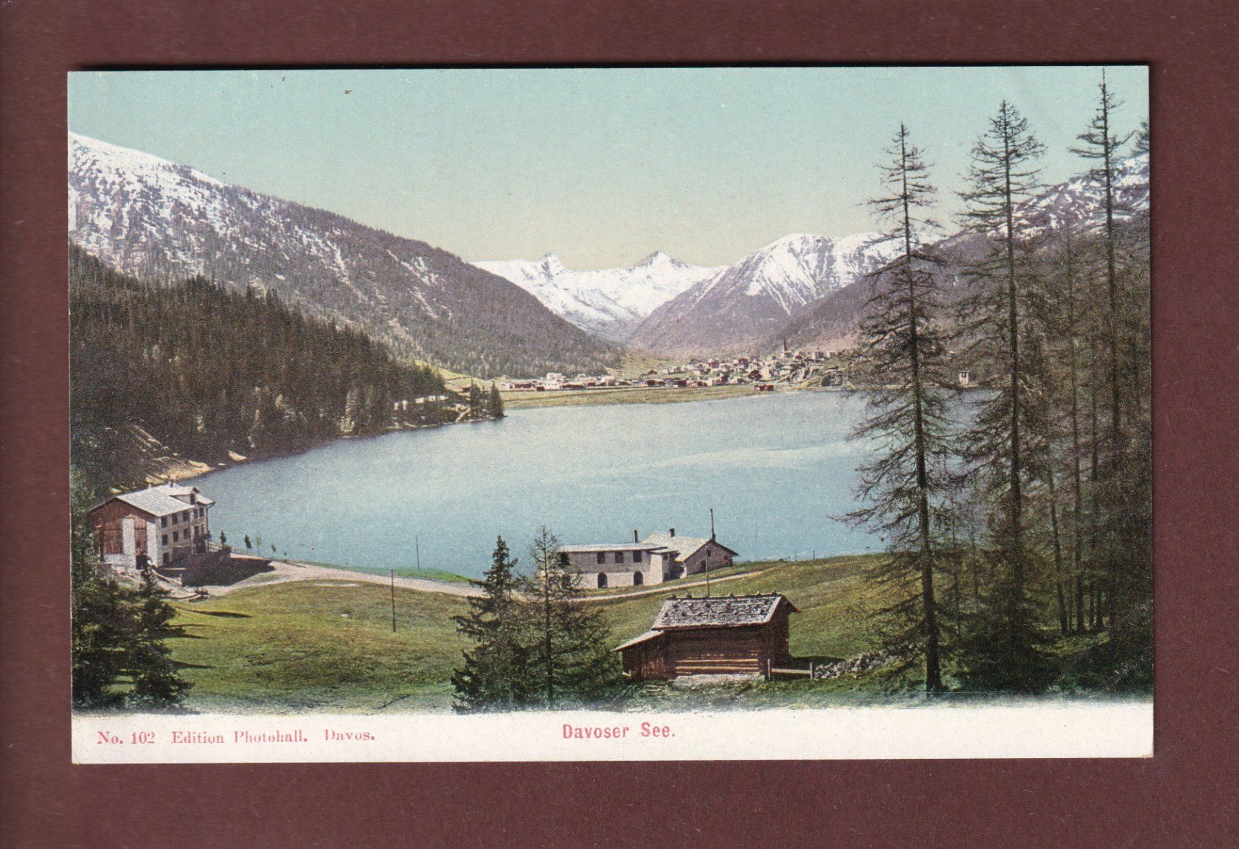 Ansichtskarten: DAVOS - Am Davosersee – Gebraucht aus Pully von nicecards