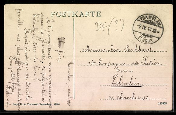 Cartoline postali: AK Tramelan, Grande Rue – Usato da Berlin venduto da bartko-reher 1