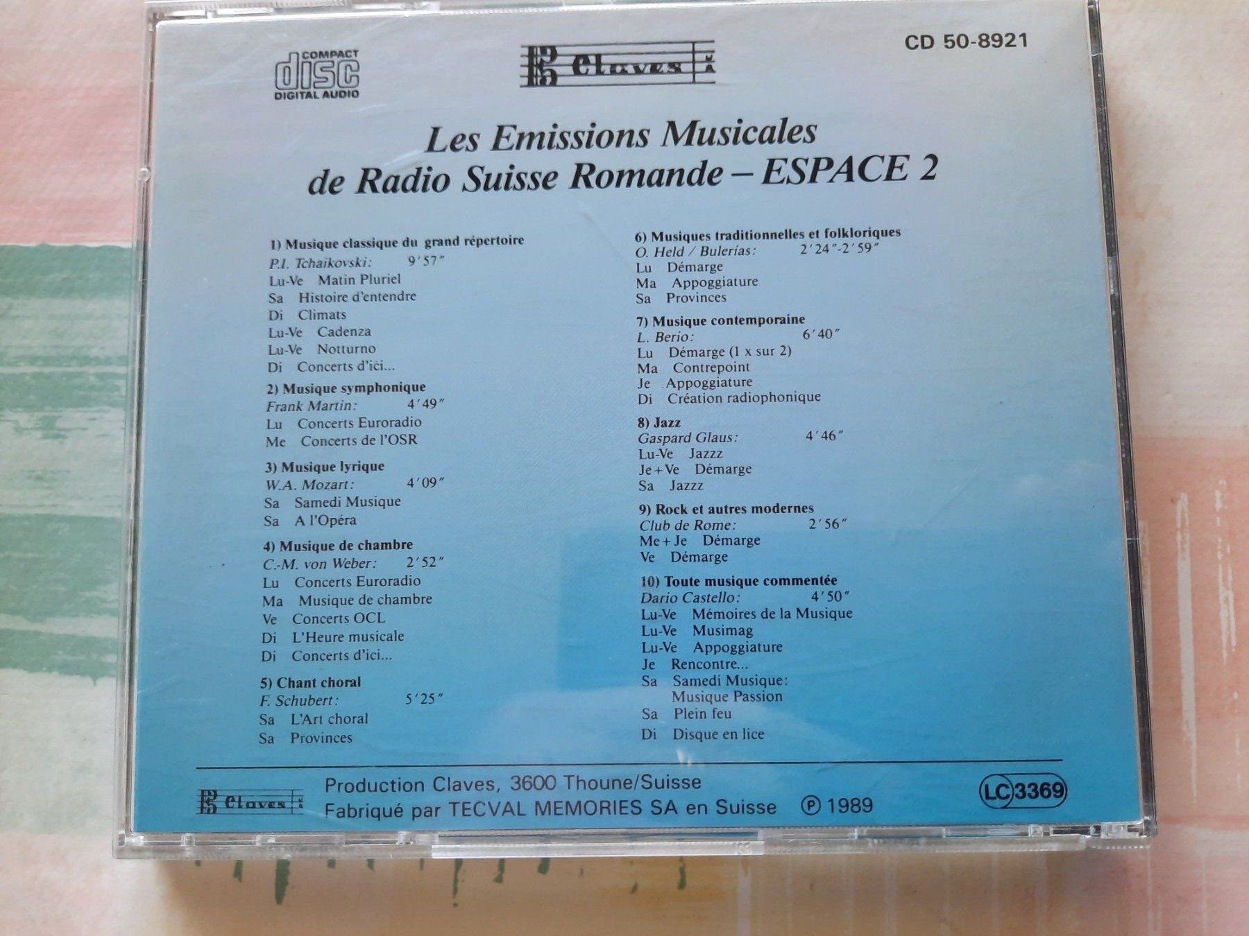 CD: CD Les Emissions musicales Espace 2 – Usato da Pully venduto da bro_n52j 2