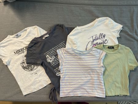 T-Shirt Set, Grösse XXS-XS, 5 Stück, Top Zustand!