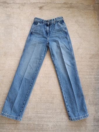 JEAN H&M STRAIGHT REGULAR FIT HIGH WAIST 34