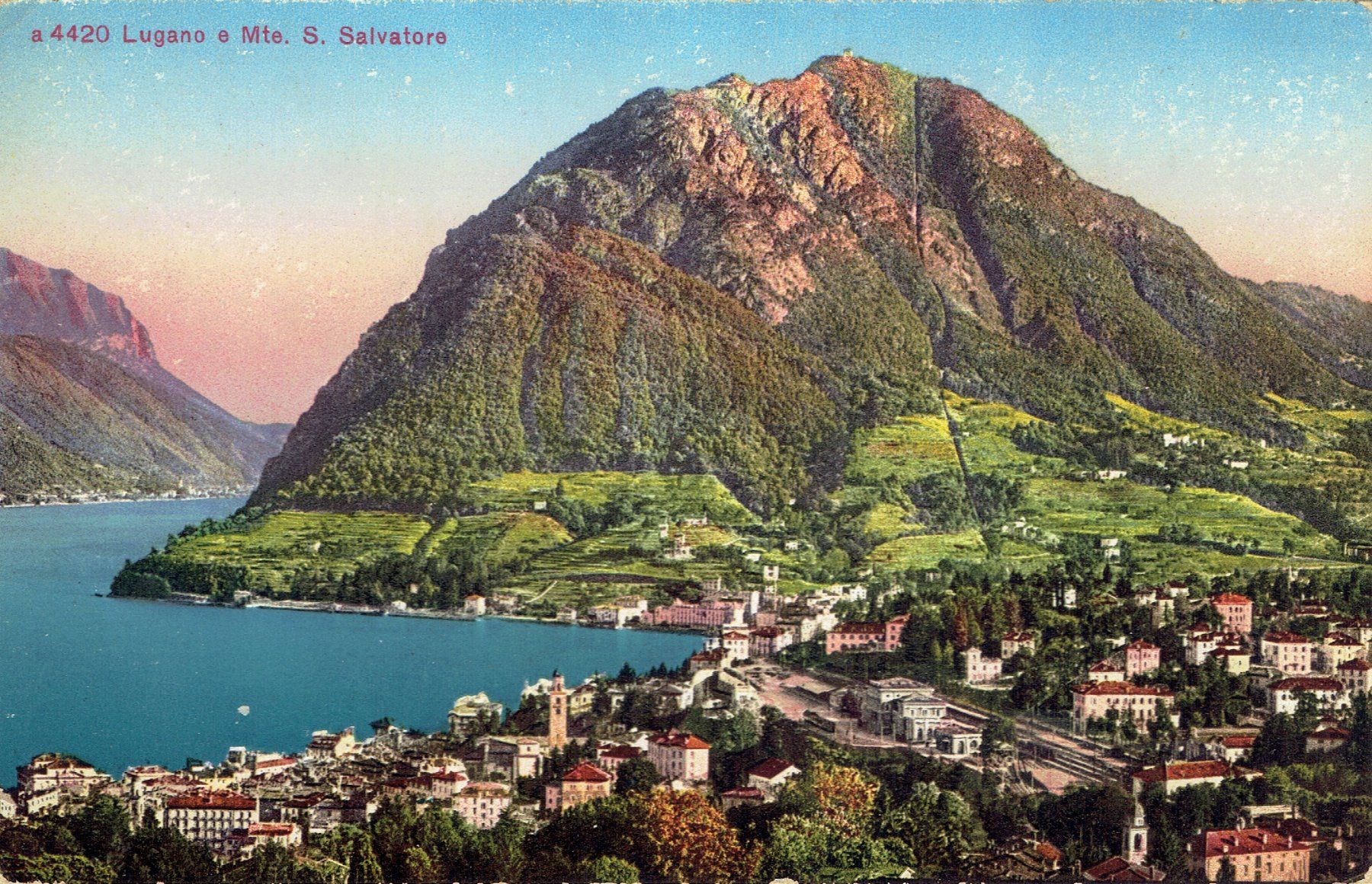 Ansichtskarten: Lugano TI, um 1910 – Gebraucht aus Otelfingen von Schmitte9
