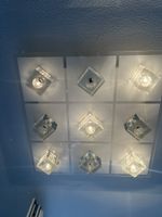 Grosse LED-Deckenleuchte – 9-flammig – RGB – Fernbedienung