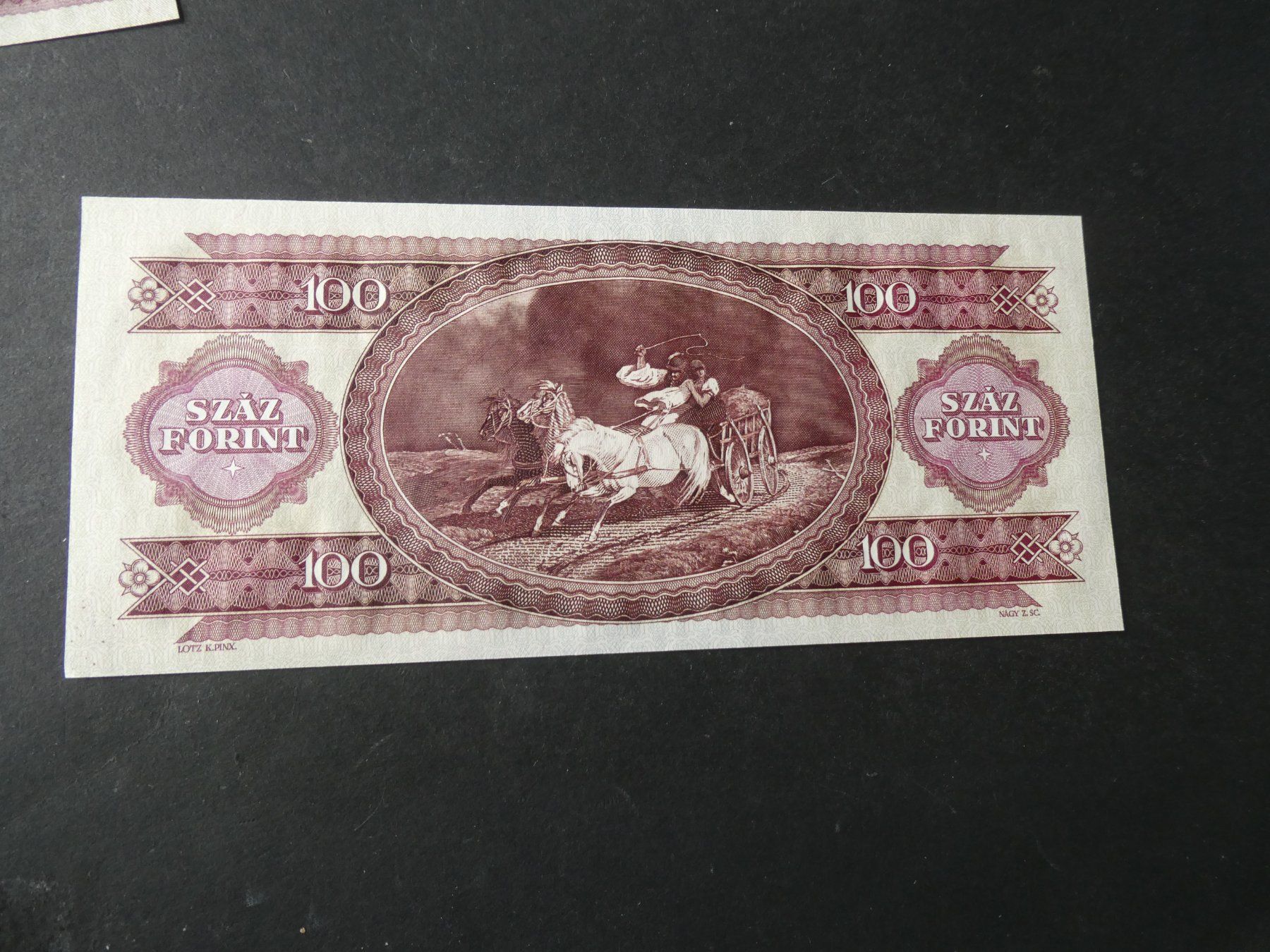 Banconote: Ungarn 1992, 100 Forint - ungefaltet – Usato da Hinterforst venduto da Rohusri 1