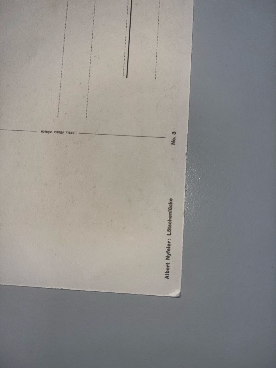 Cartoline postali: Ansichtskarte Albert Nyfeler Lötschenlücke Nr. 3 – Usato da Muttenz venduto da Totkel 2