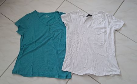 T-Shirt mit Brusttasche 2 Stück Grösse M