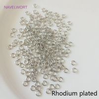 Biegeringe 3 mm – Farbe Rhodium (± 50 Stk.) neu