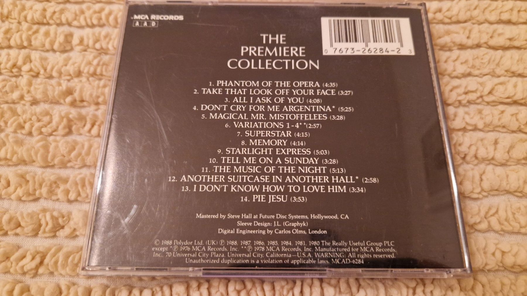 Andrew Lloyd Webber, The Premiere Collection CD, Phantom Ope (Gebraucht ...