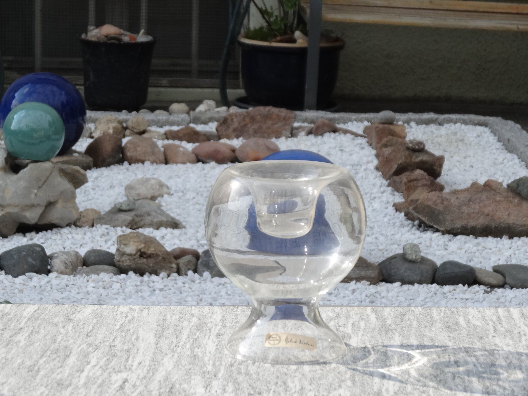 Alessi Portacandele: Aus der Glasvitrine: Kernzenständer aus Glas – Usato da Allschwil venduto da Boutique_16b 1
