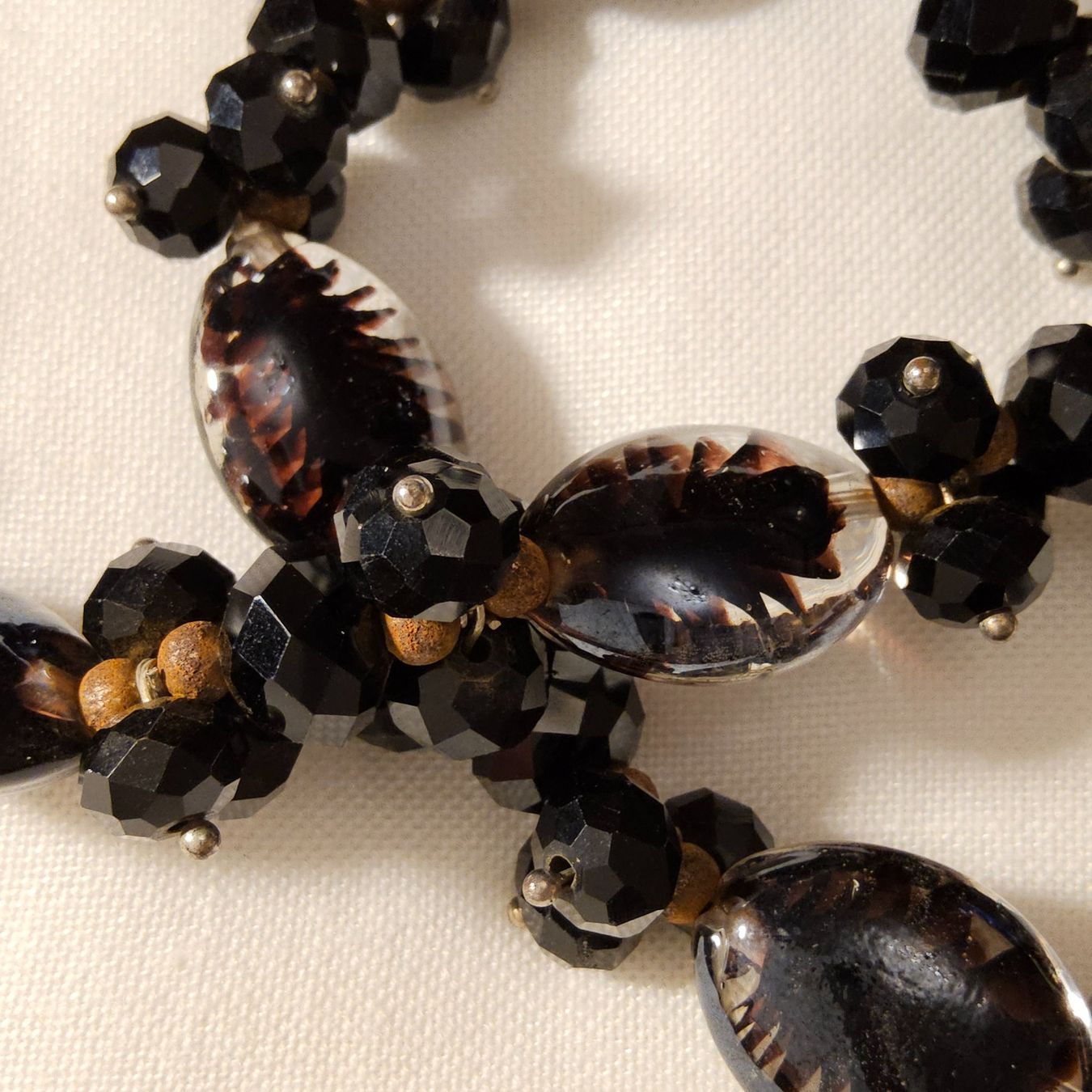 Gablonzer Ketten: Alte Gablonzer schwarze Halskette, Collier ca. 1950er – Gebraucht aus Zürich von philpip 5