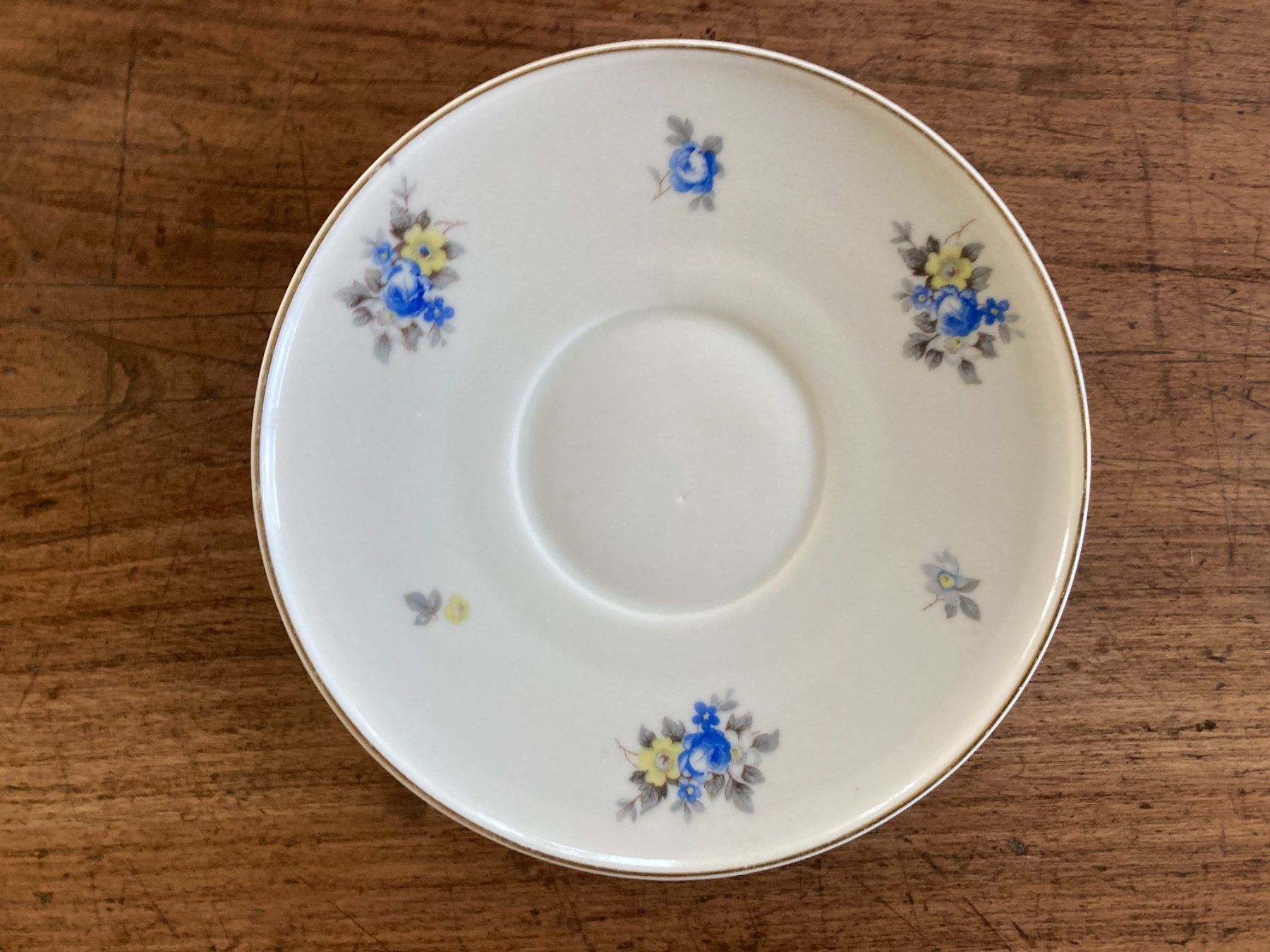 Teller: LANGENTHAL  1943  UNTERTASSE  TELLER  GEMARKT – Gebraucht aus Subingen von Etageren 2