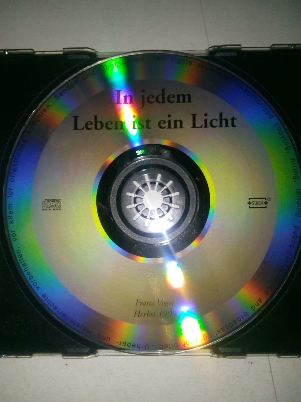 CDs: Franz Vogel: In jedem Leben ist ein Licht (Weihnachtskonzert – Gebraucht aus St. Gallen von elk2024 3