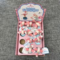 Bewegliche Flamingo Holz 10 Stück