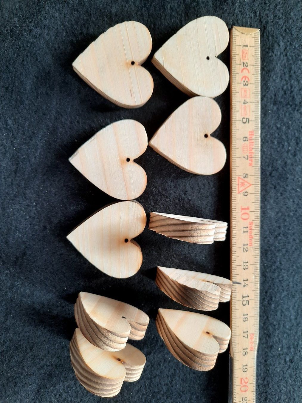 Holzartikel: 10  Stk. Herzen Deko Holz klein – Neu (gemäss Beschreibung) aus Widnau von Crewo 3