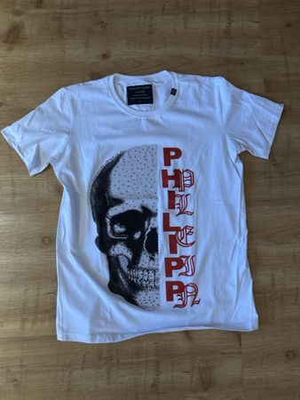 Philipp Plein T-Shirt weiss Skull Grösse L guter Zustand