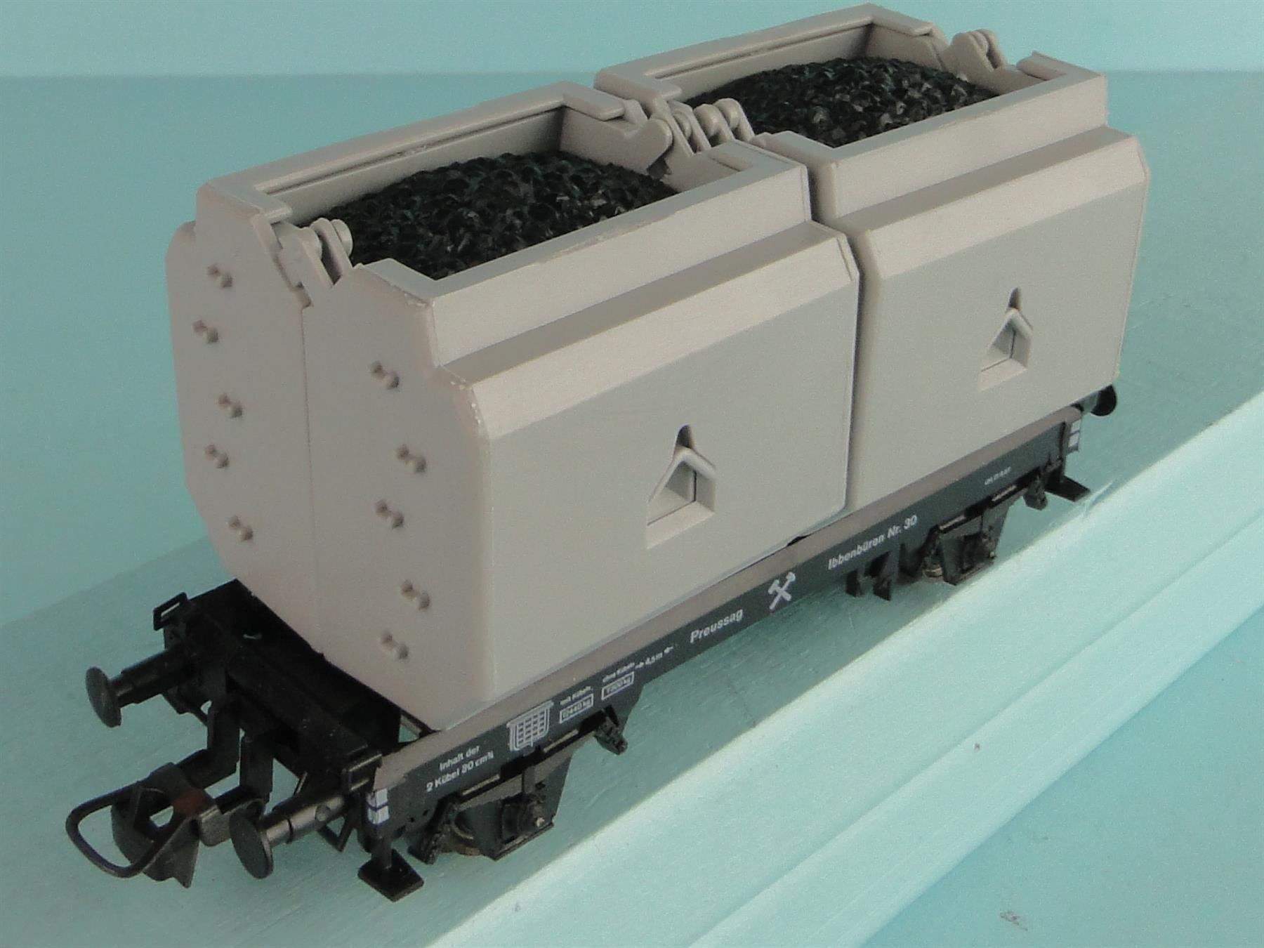 Roco Modellini di ferrovie: Roco 4322 Güterwagen Kübelwagen – Usato da Bülach venduto da cann11 2
