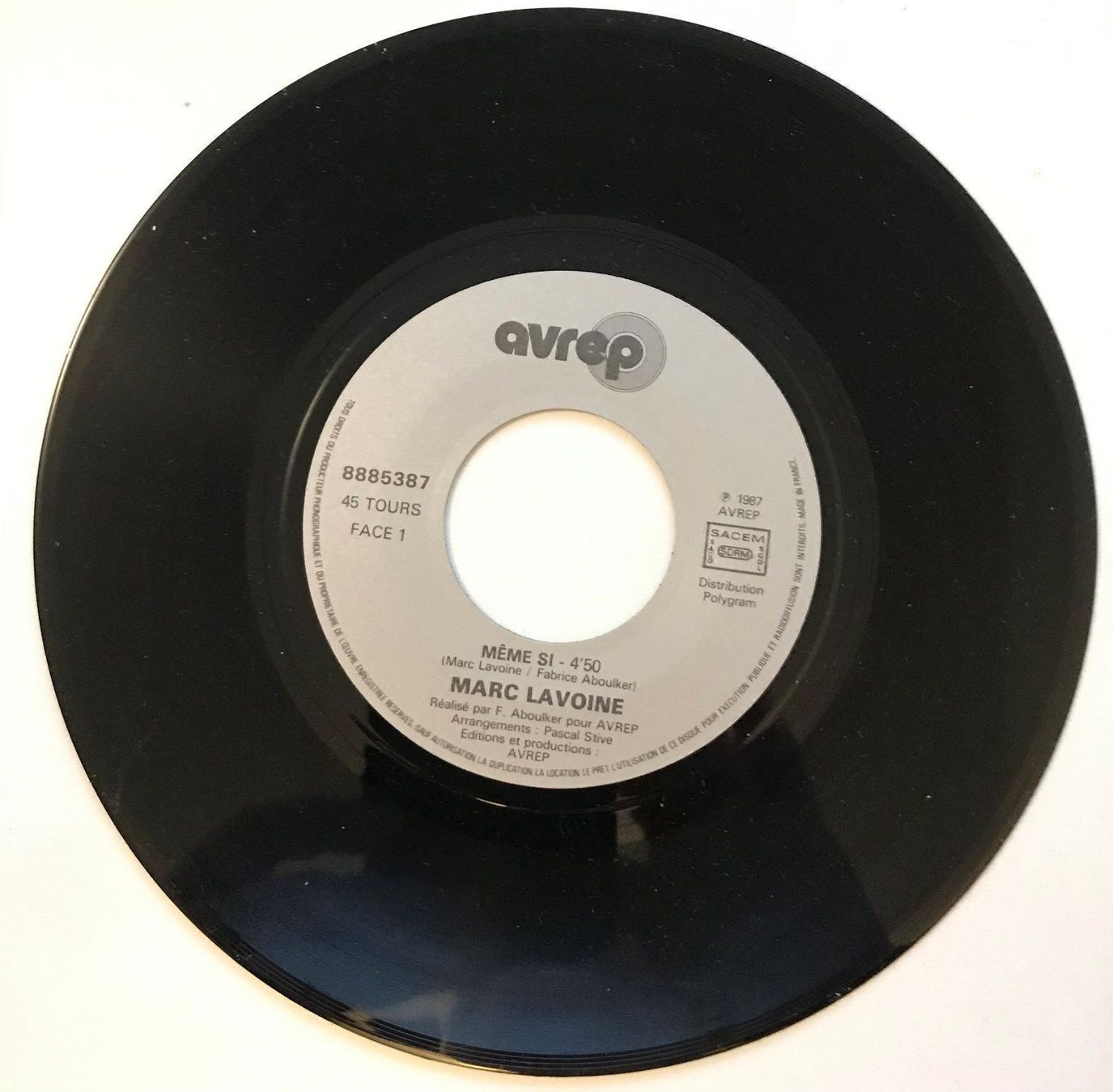 Vinyles: Marc Lavoine (Single, 7") Même si – D'occasion à Zürich par Tarafo5 3