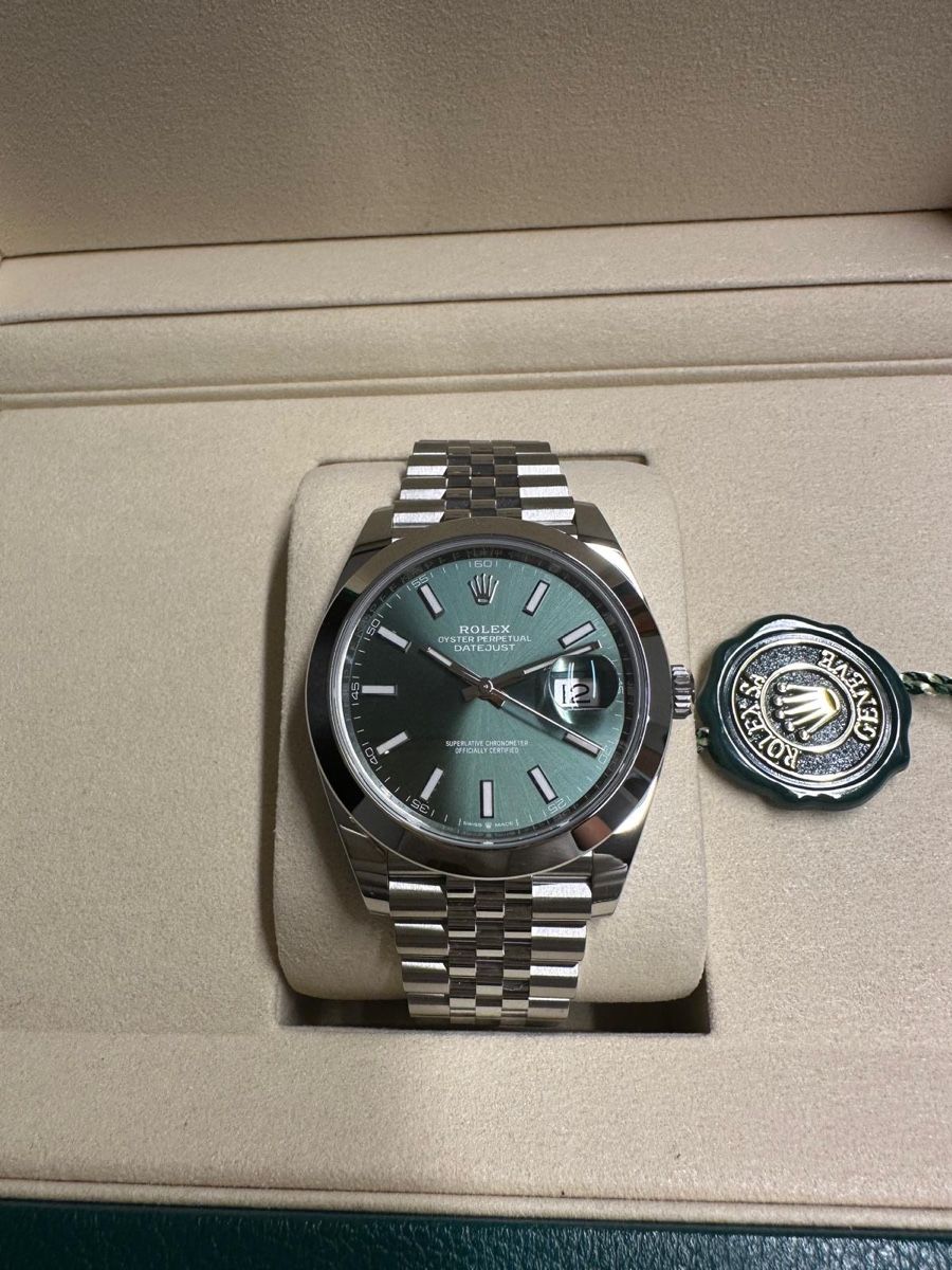 Rolex Orologi: NEU! Rolex Datejust Mint Green FULL SET 2026 – Nuovo e nell'imballaggio originale da Rheinfelden venduto da M4RK0 5