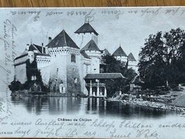 Postkarte 1905 Château de Chillon Montreux: Territet VD 🕹️