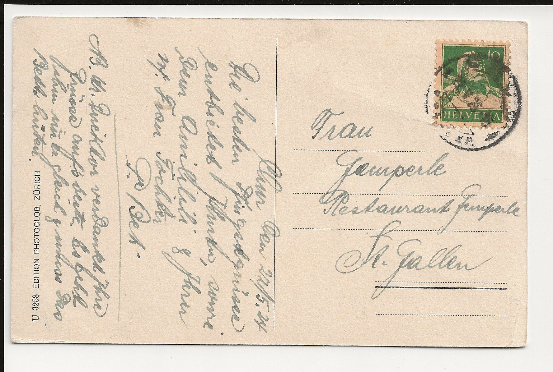 Cartoline postali: AK 1924 Chur (590 M) – Usato da Greifensee venduto da 315WDO 1