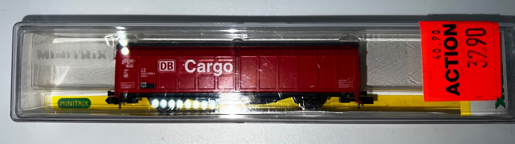 Trix Modellini di ferrovie: Minitrix, Schiebewandwagen , CARGO der DB (13902) – Nuovo (secondo la descrizione) da Basel venduto da jonnyhaas 7