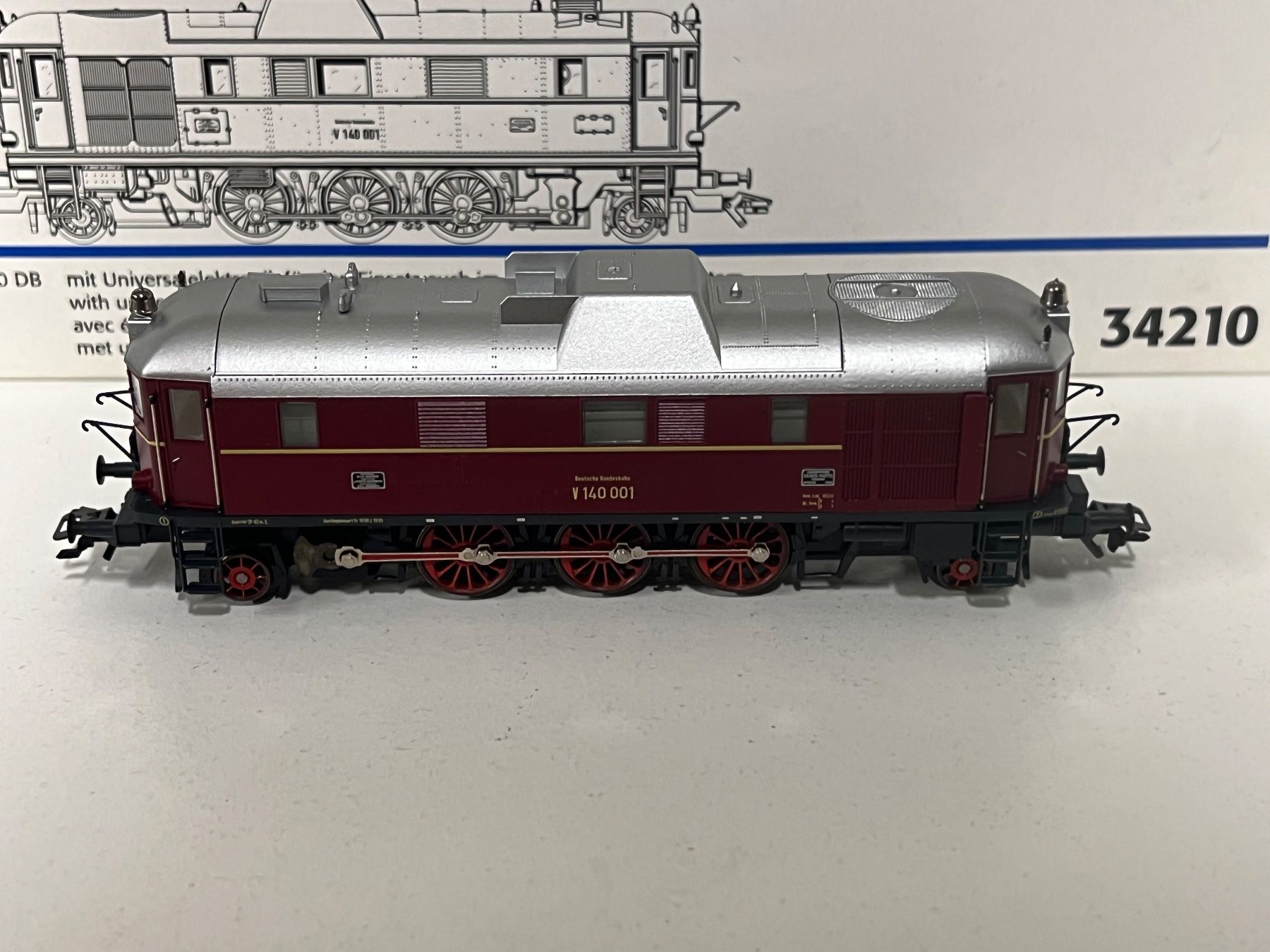 Märklin Modellini di ferrovie: Märklin 34210 V 140 DB   AC Digital H0 – Usato da Geroldswil venduto da TopTrain54 1