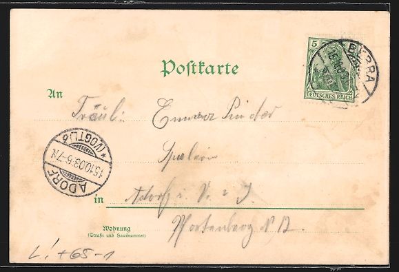 Cartes postales: Erwin Spindler: Bebra, Bahnhof, 4 Ansich – D'occasion à Berlin par bartko-reher 1