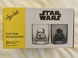 JoyJolt Star Wars Gläser Dark Side Monochrome 2er Set