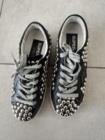 Scarpe Golden Goose Super Star nere borchie taglia 36