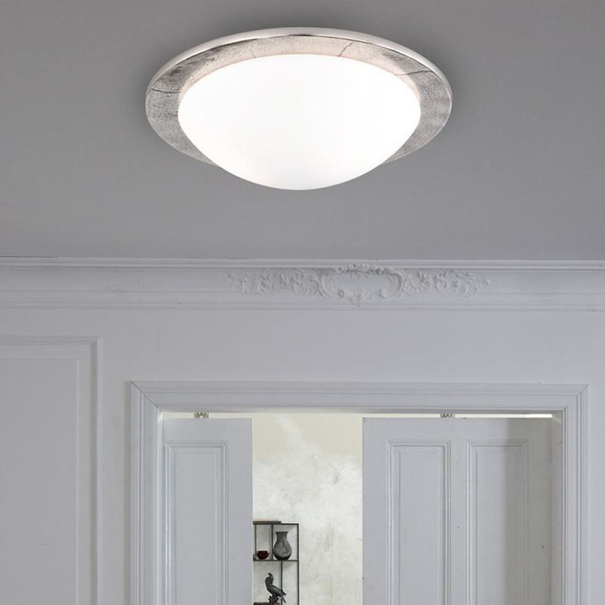 Kronleuchter & Deckenlampen: Deckenleuchte, Rund, Weiss, 38 cm Ø – Neu (gemäss Beschreibung) aus Kreuzlingen von Smart-Light 1