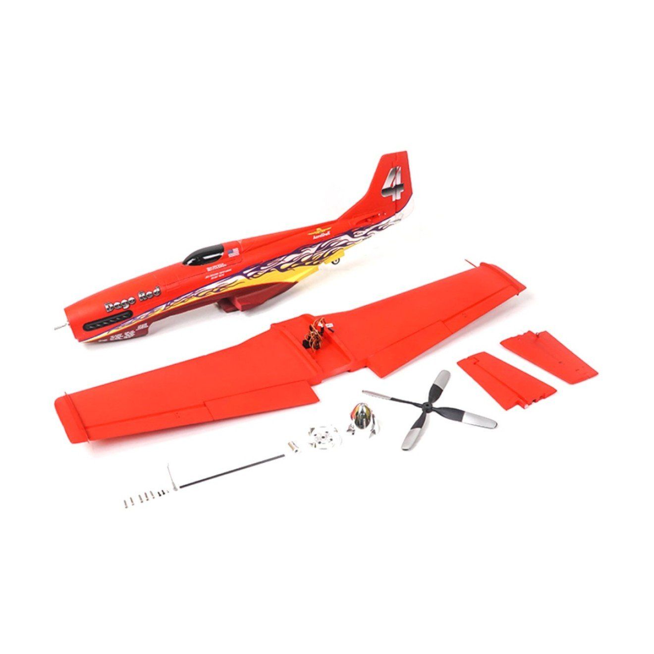 RC Modellbau: FMS P-51 Dago Red PNP - 110 cm – Neu und originalverpackt aus Rietheim von PeraLux 8