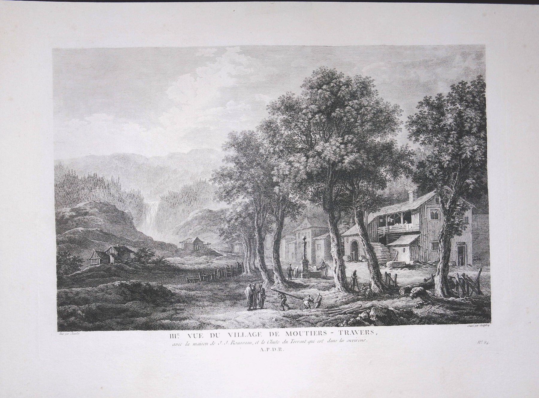 Incisioni: Motiers Travers   Originalkupferstich 1780 – Usato da Rafz venduto da Helvet32