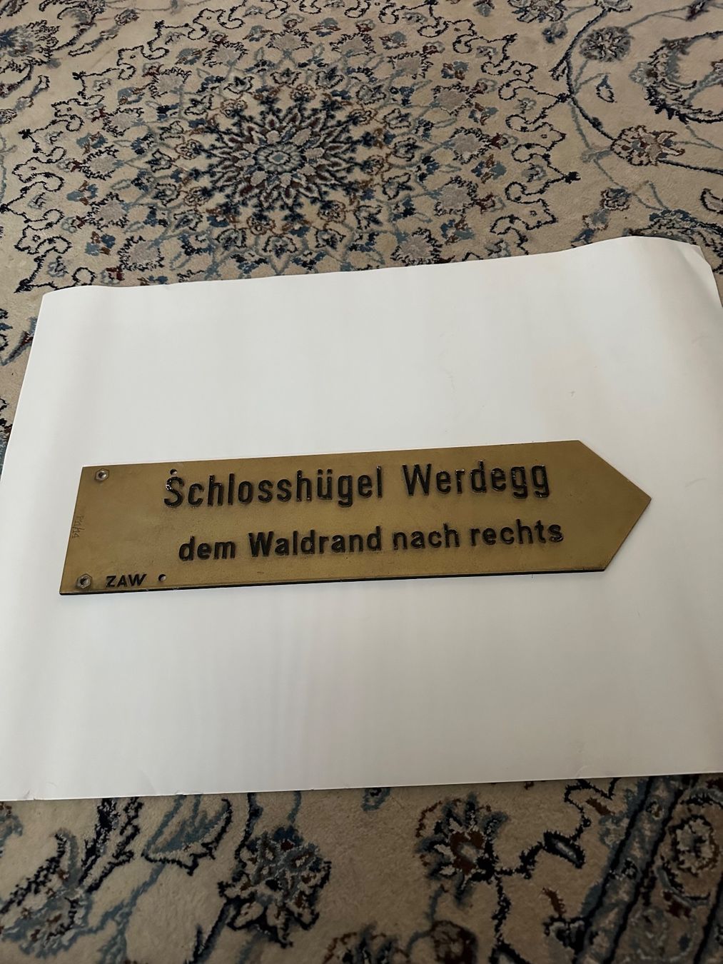 Insegne: Metallschild – Usato da Münchwilen TG venduto da Mercurius63