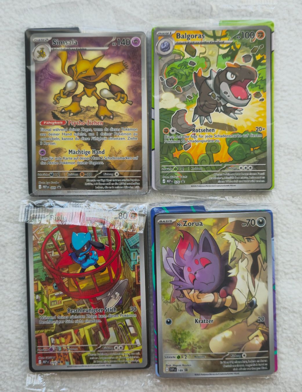 Pokémon Carte collezionabili: 4xPokemon Promo Karten DE – Nuovo e nell'imballaggio originale da Zürich venduto da Enver90