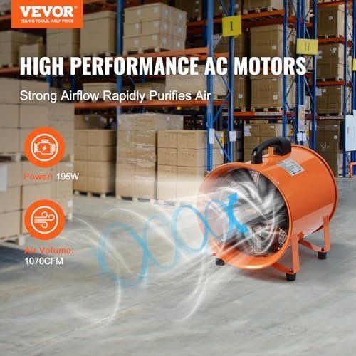 Ventilatori: Bauventilator 195-W-AC-Motor Baugebläse – Nuovo e nell'imballaggio originale da Hundwil venduto da pak_b5sl 2