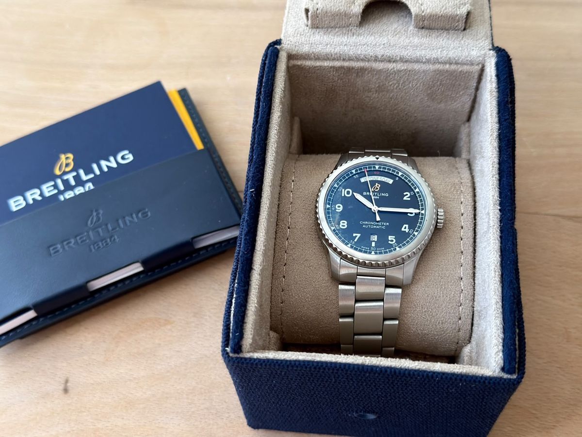 Breitling Orologi: Breitling Navitimer 8 Day - Date Automatic – Full Set – Usato da Bern venduto da kw4567 2
