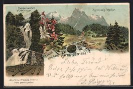 Litho Berner Oberland, Reichenbachfall, 