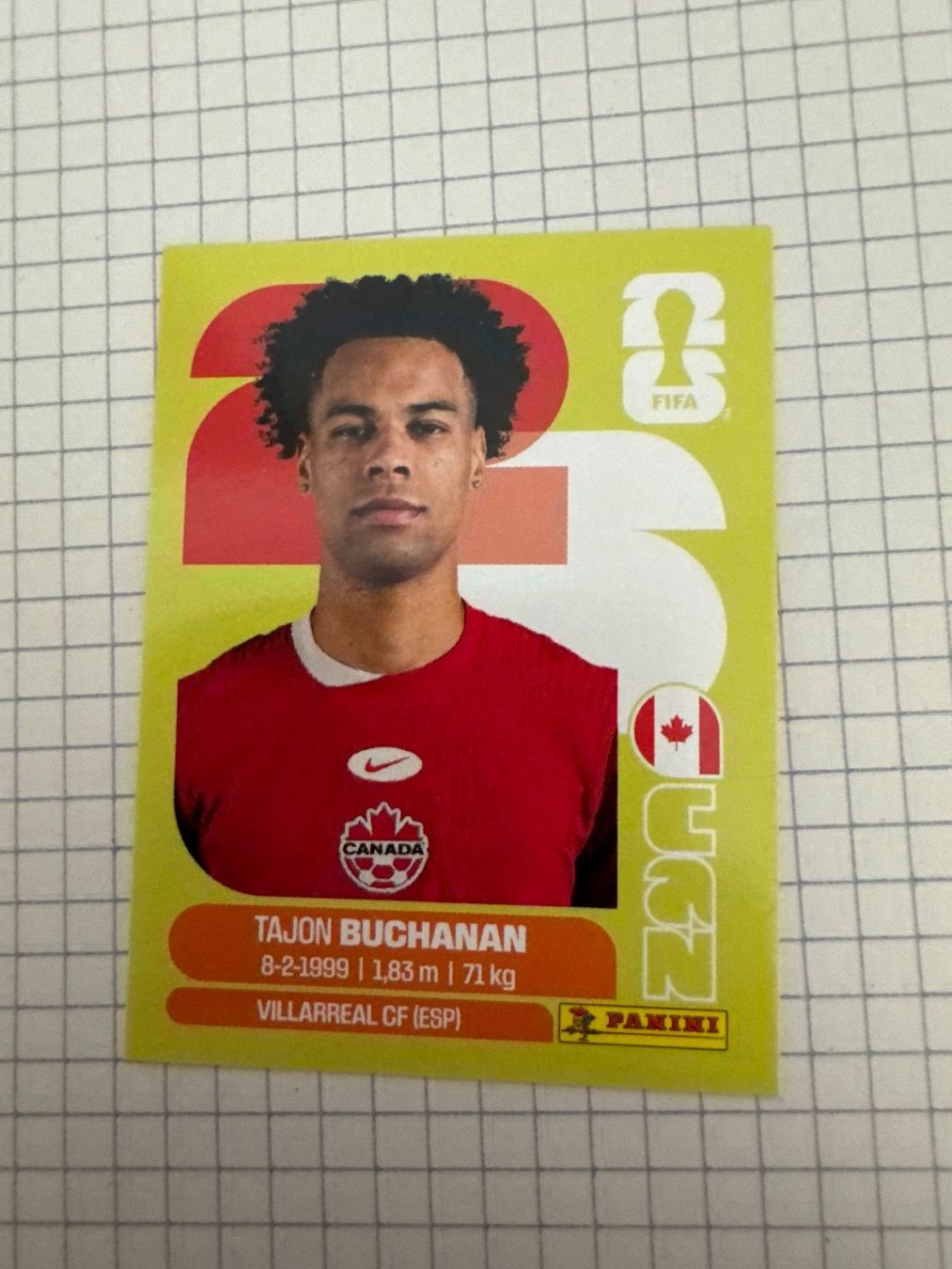 Panini Carte collezionabili: Panini Sticker WM 2026, CAN 17 Tajon Buchanan – Nuovo (secondo la descrizione) da Winterthur venduto da mathis-spielsteine