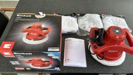 Einhell CC-PO 90 Poliermaschine 1x gebraucht mit 3x Hauben