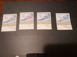 Lot de 4 timbres d'Israël oblitérés, collectionneurs avisés!