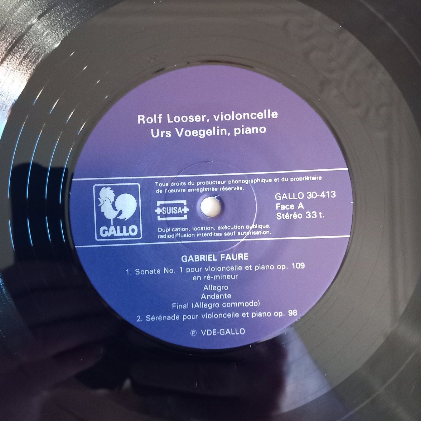 Dischi in vinile: LP - Rolf Looser - Fauré - New Old Stock, Mint ! – Nuovo (secondo la descrizione) da La Chaux-de-Fonds venduto da Swiss_LP_Records 3