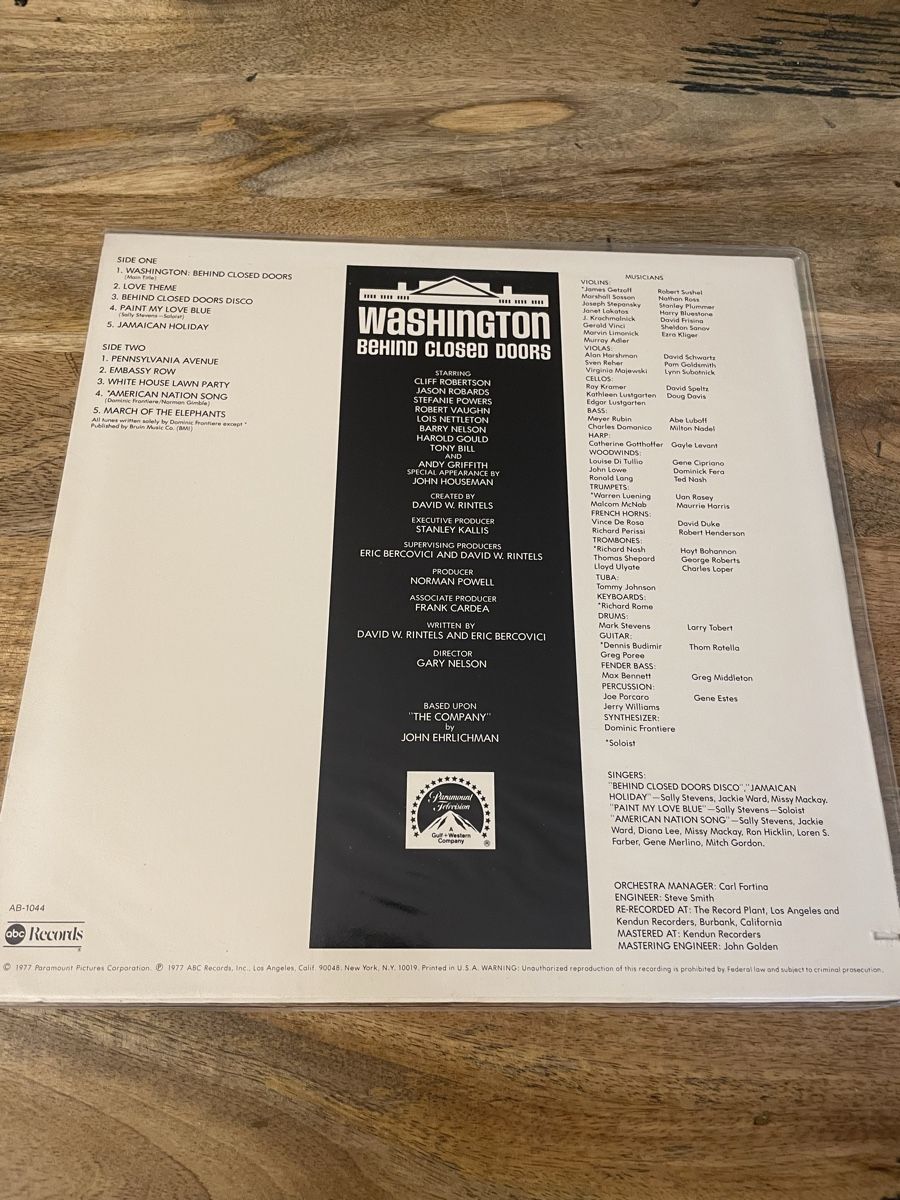 Dischi in vinile: Washington Behind Closed Doors - Dominic Frontier – Usato da Hombrechtikon venduto da baersandro 1